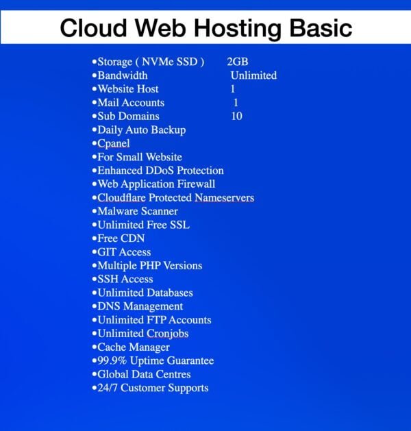 Cloud Web Hosting Basic