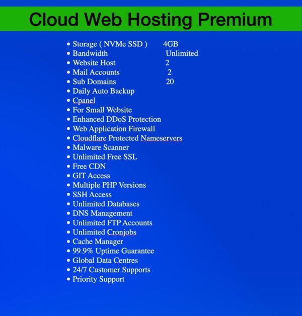 Cloud Web Hosting Premium